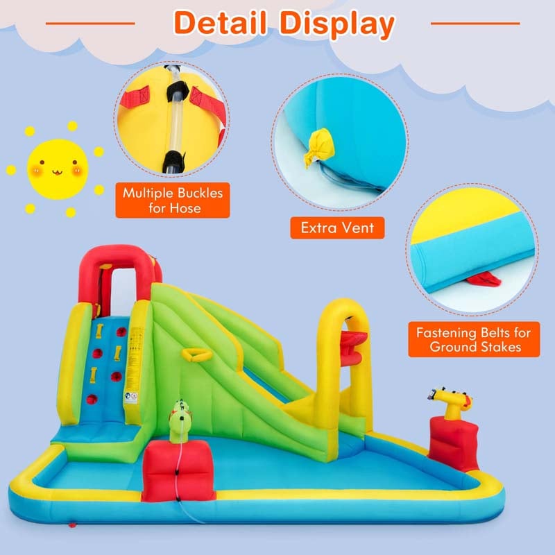 Eletriclife Inflatable Splash Jump Slide Water Bounce without Blower