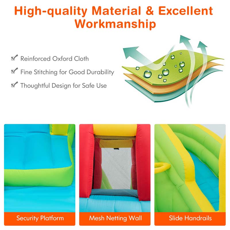 Eletriclife Inflatable Splash Jump Slide Water Bounce without Blower