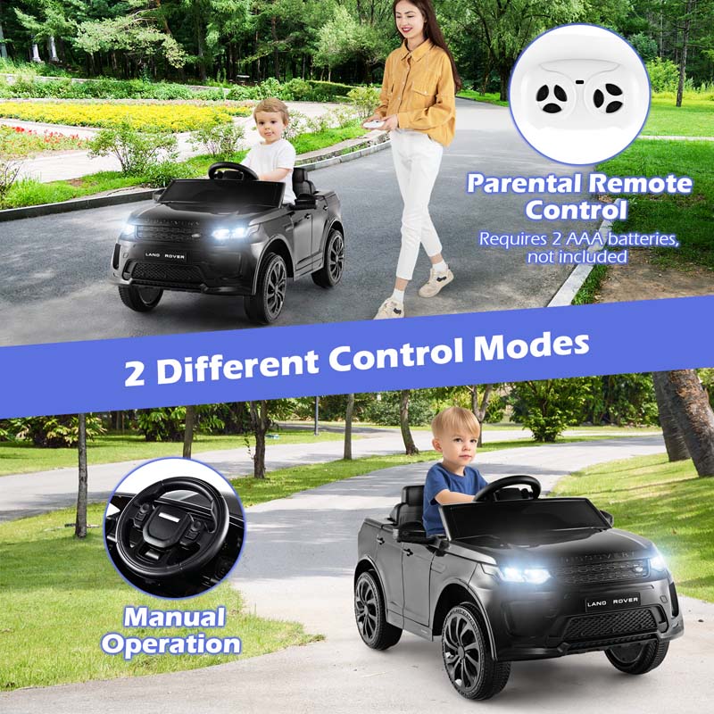 Eletriclife Licensed Land Rover 12V Kids Ride On Car with Lockable Doors and LED Lights