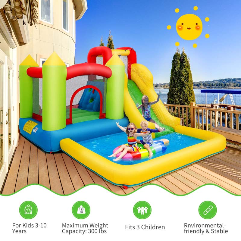 Eletriclife Outdoor Inflatable Bounce House with 480 W Blower