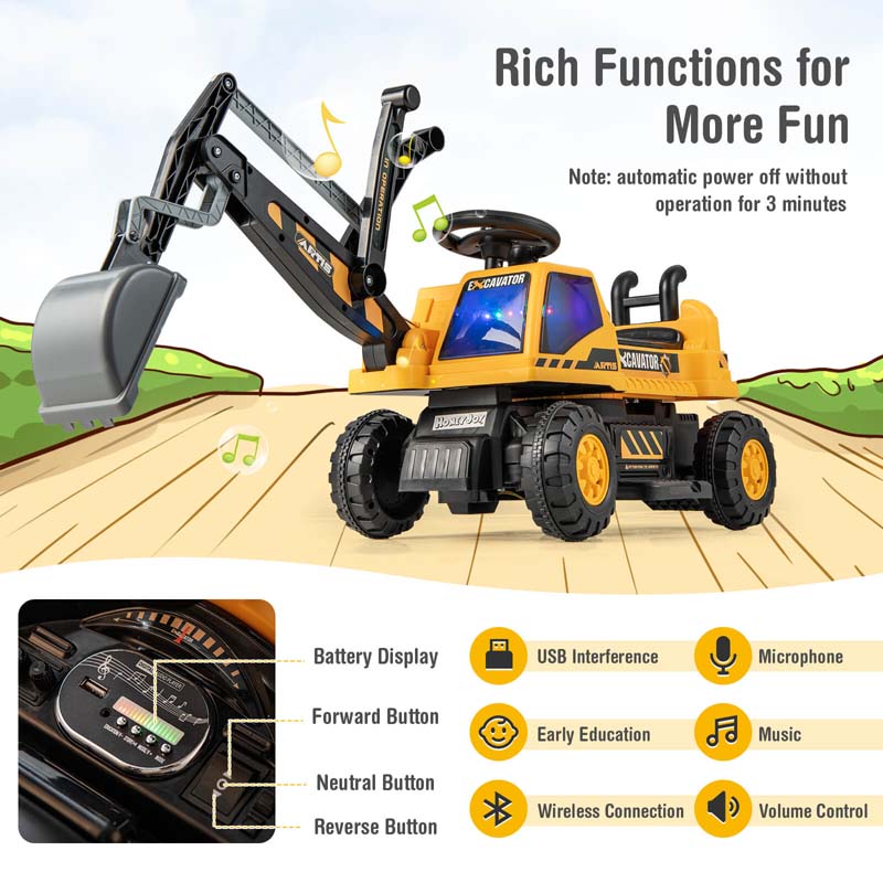 Eletriclife Kids ASTM Certificated Powered Ride On Bulldozer