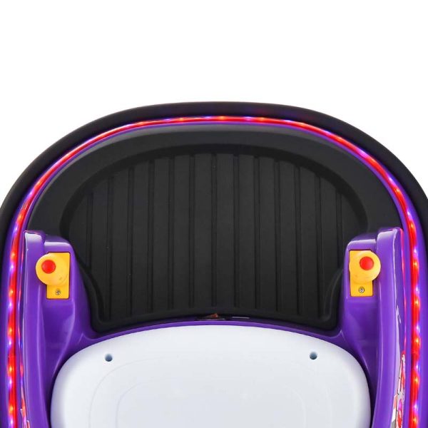 12V Toddler Bumping Car, Battery Powered Baby Ride on Bumper Car with Dual Joysticks, Flashing LED Light & 360 Degree Spin