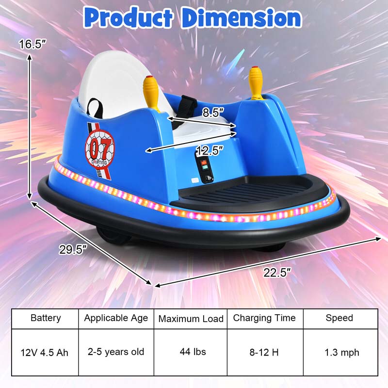 Eletriclife 12V Battery Powered Bumping Car with Remote Control
